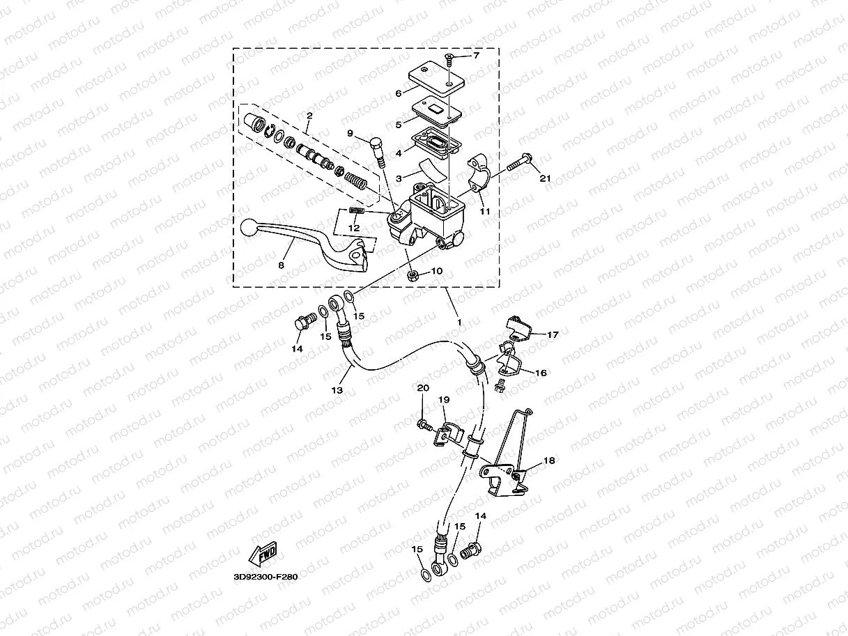 FRONT MASTER CYLINDER