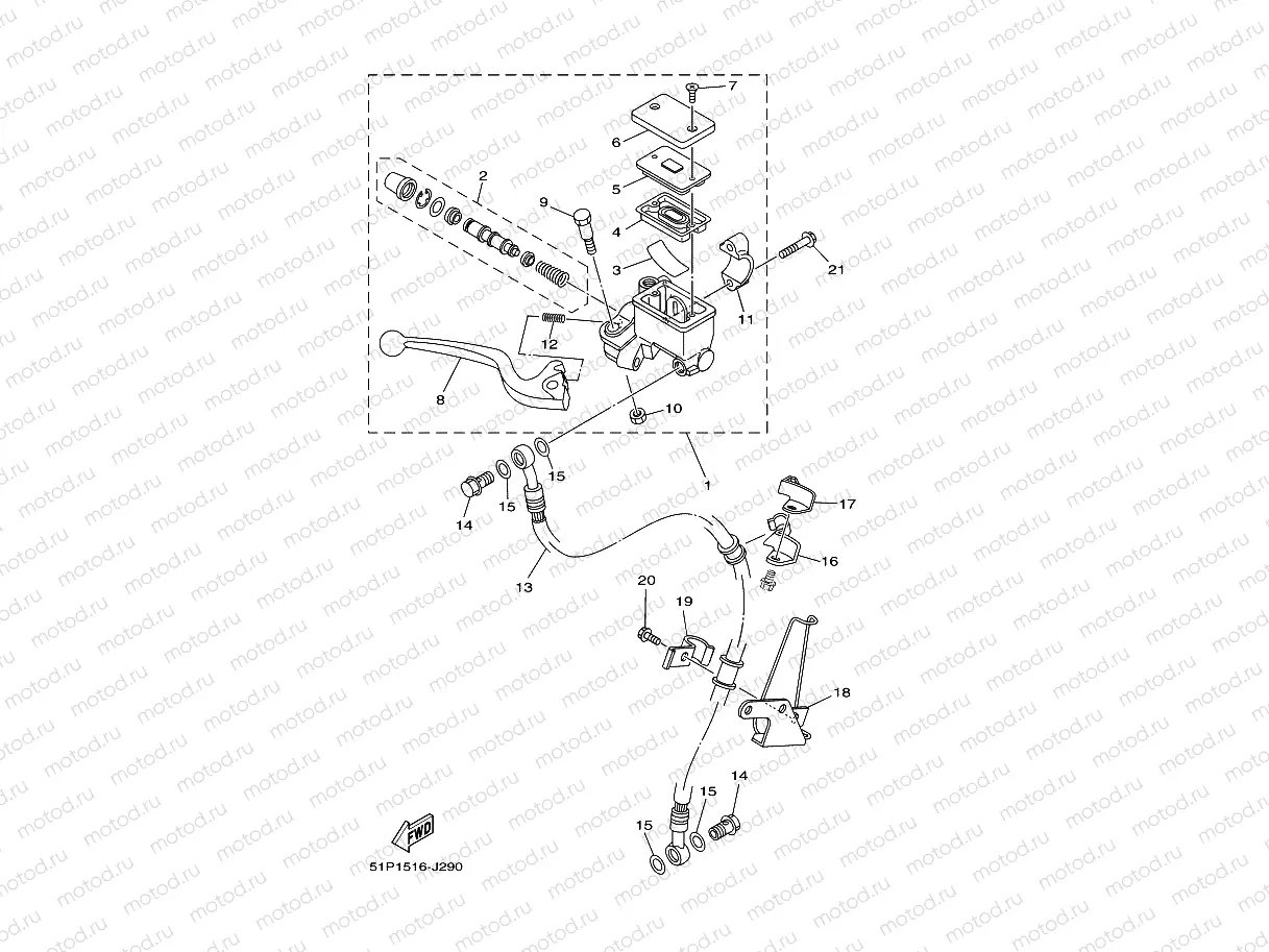 FRONT MASTER CYLINDER