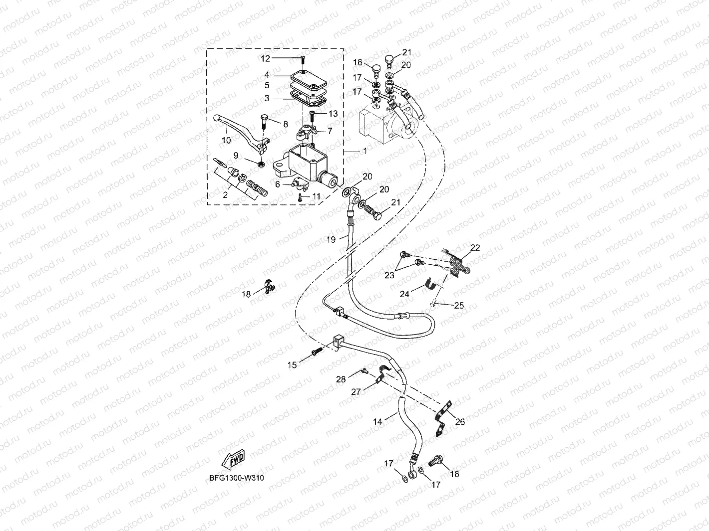 FRONT MASTER CYLINDER