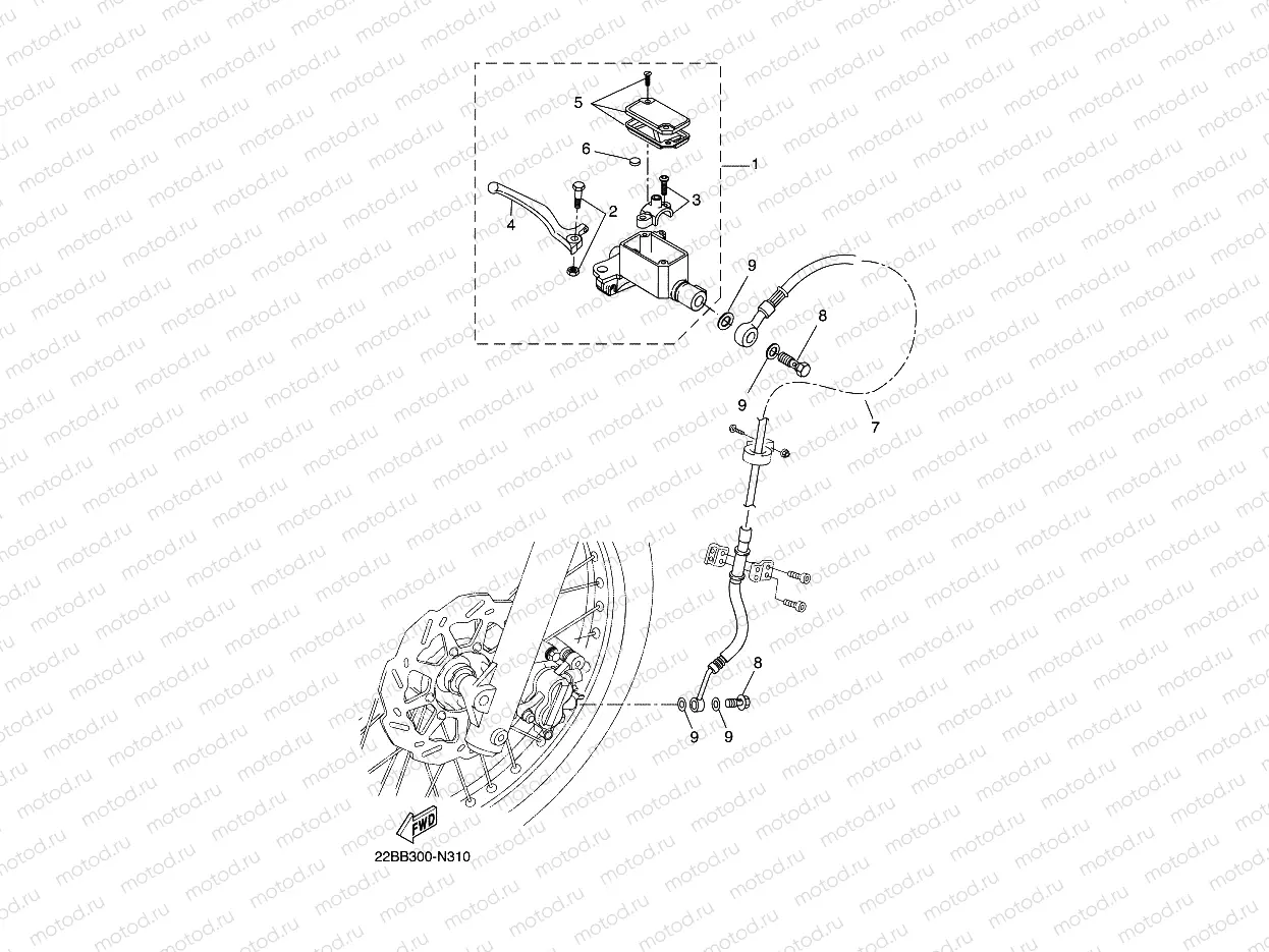 FRONT MASTER CYLINDER