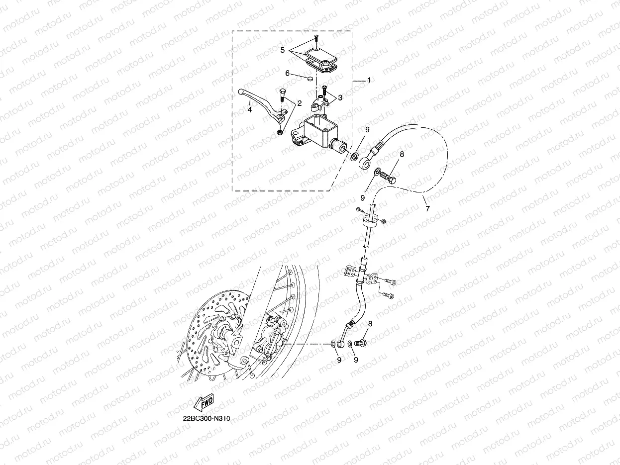 FRONT MASTER CYLINDER