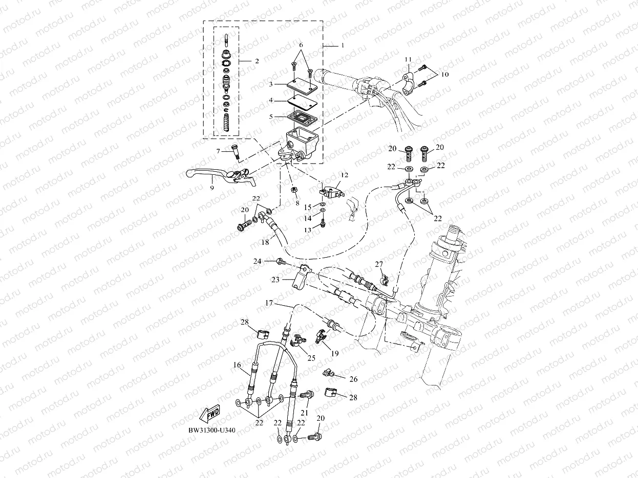 FRONT MASTER CYLINDER