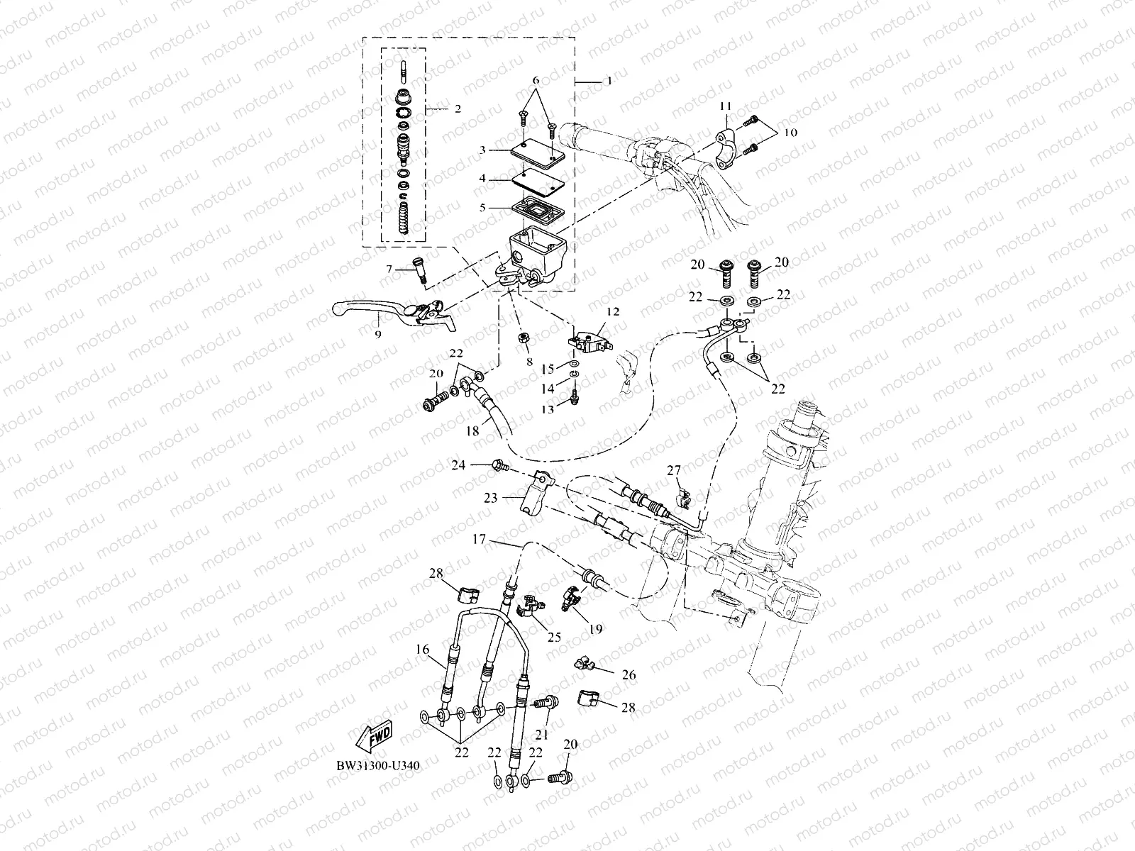FRONT MASTER CYLINDER