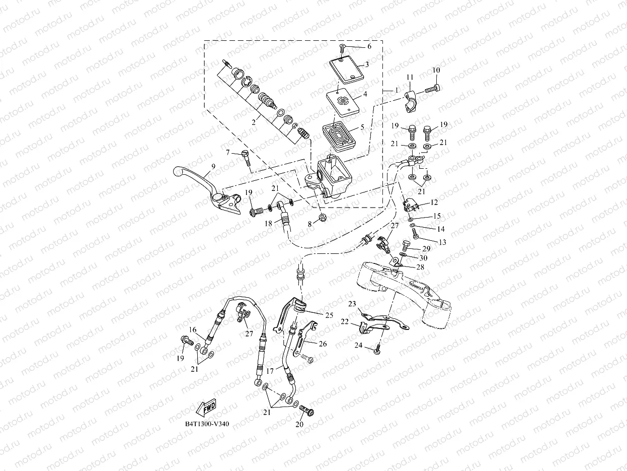 FRONT MASTER CYLINDER