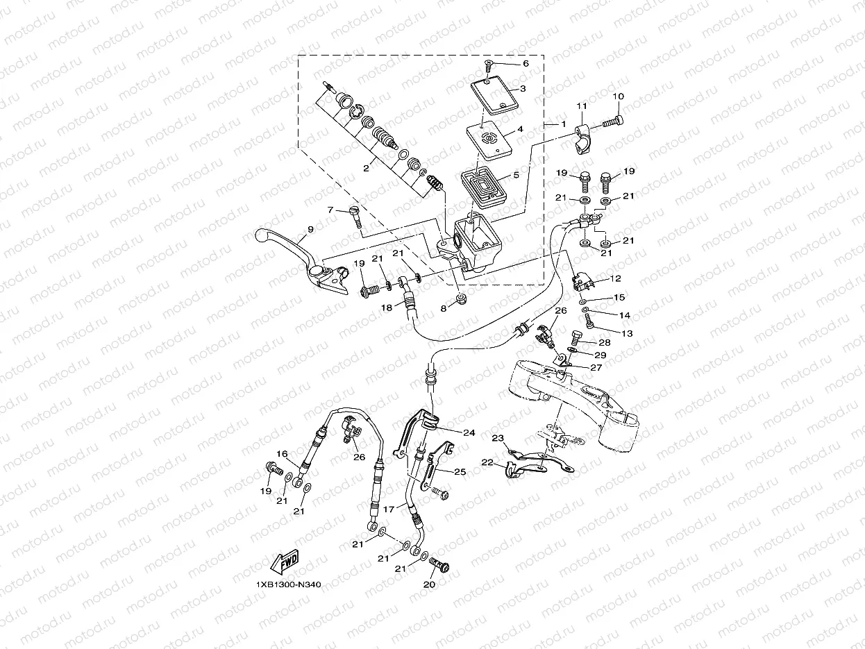 FRONT MASTER CYLINDER