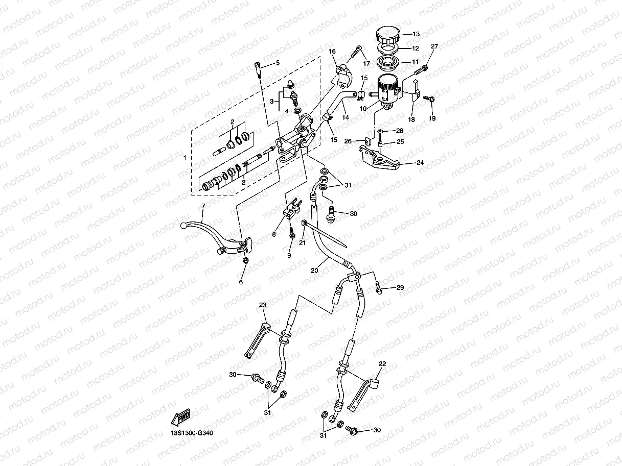 FRONT MASTER CYLINDER