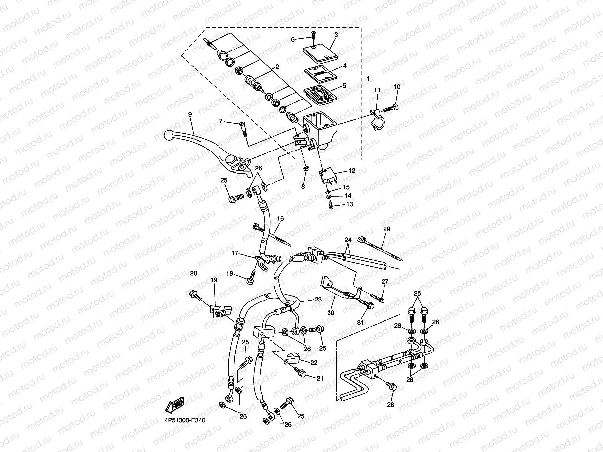 FRONT MASTER CYLINDER
