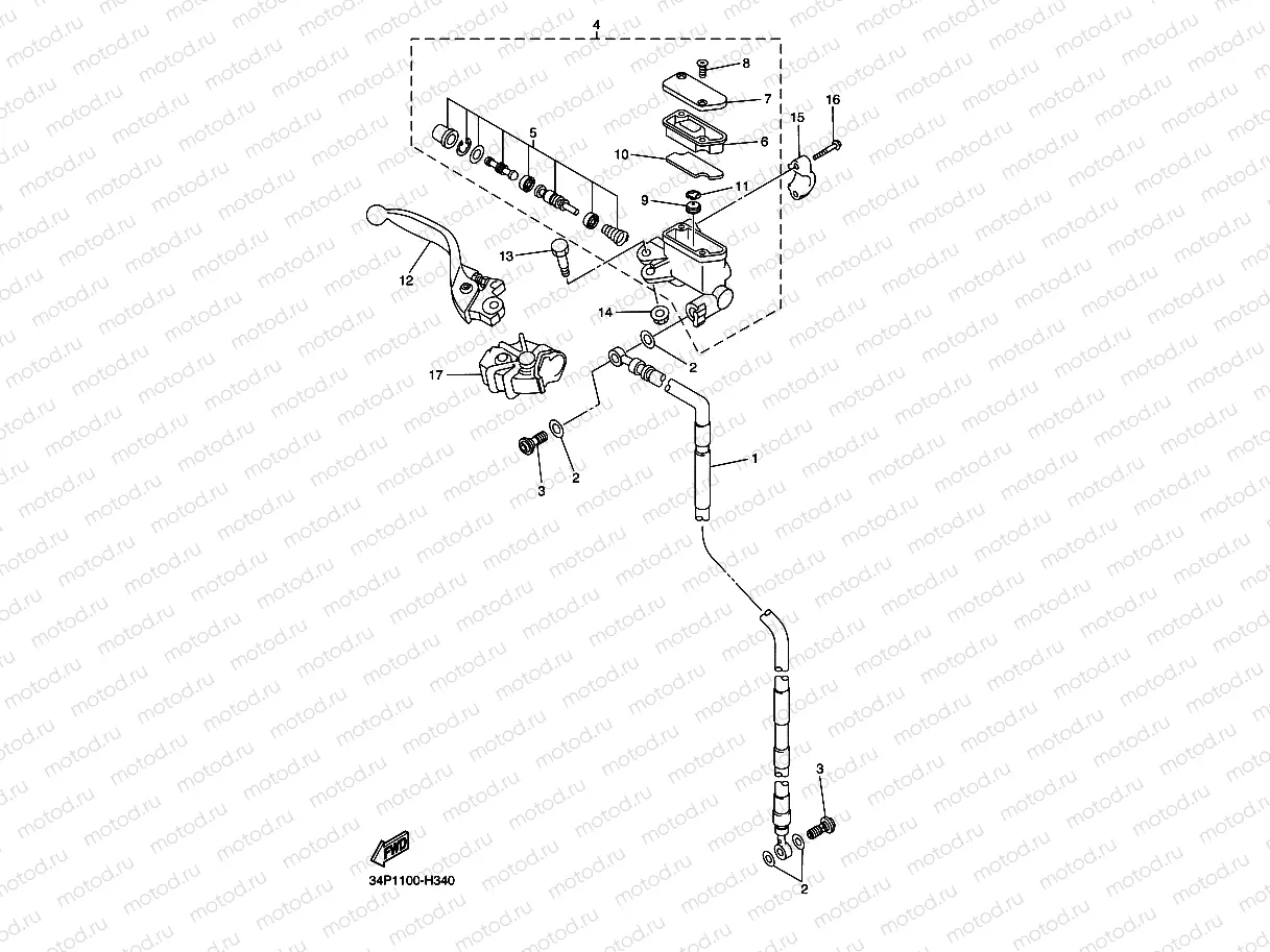 FRONT MASTER CYLINDER