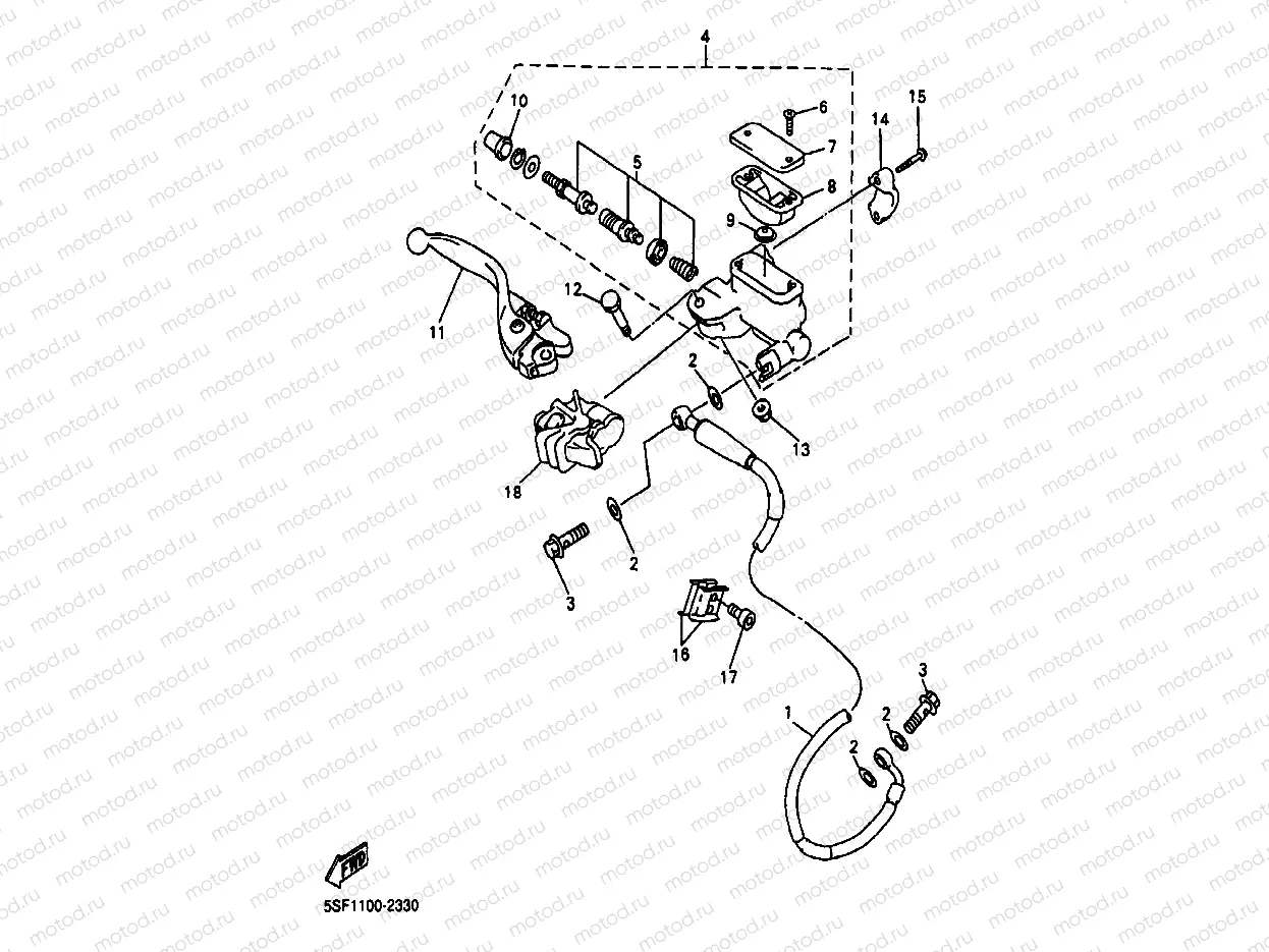 FRONT MASTER CYLINDER
