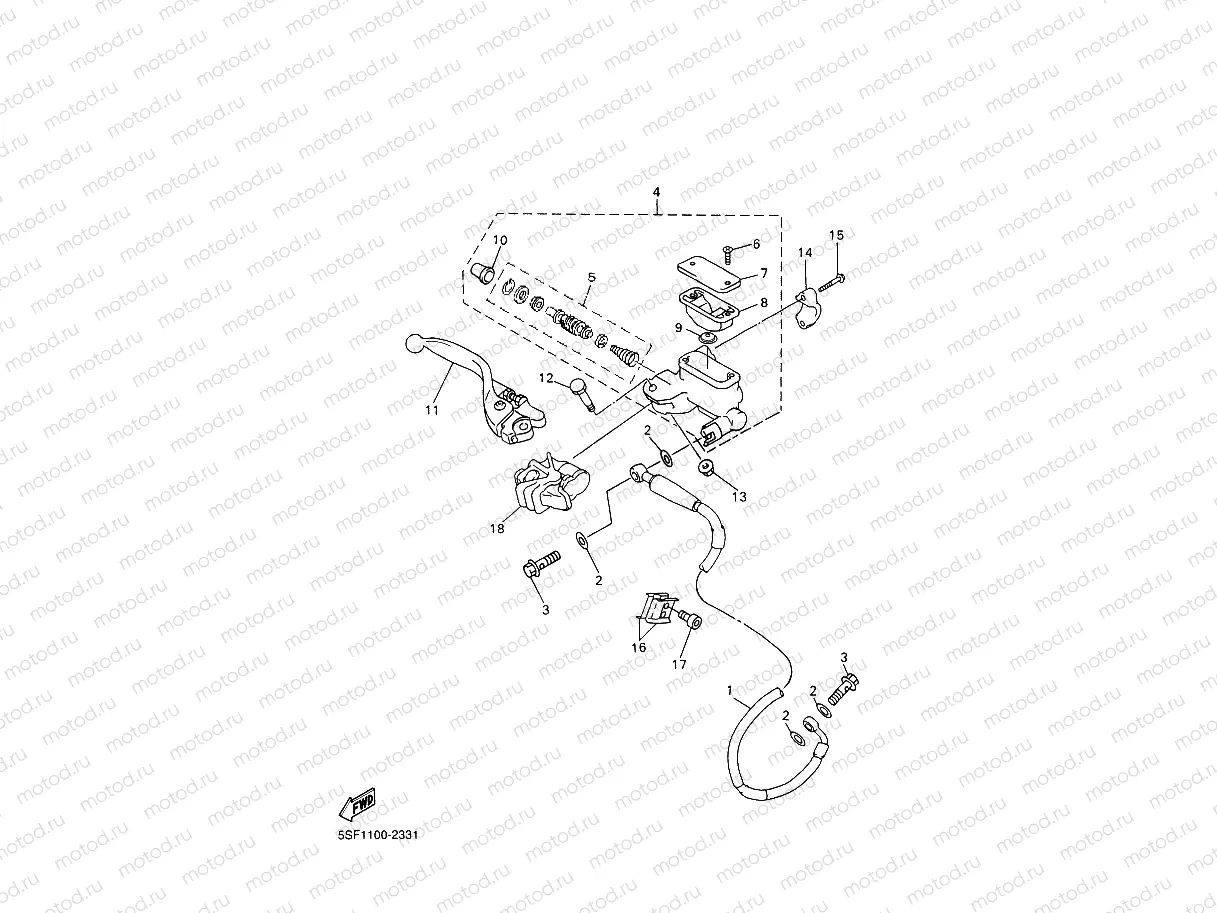 FRONT MASTER CYLINDER