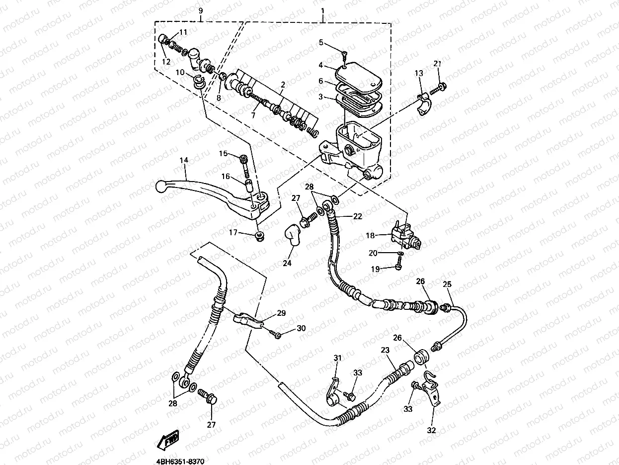 FRONT MASTER CYLINDER