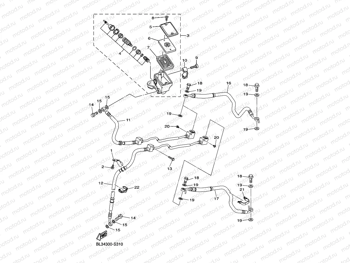 FRONT MASTER CYLINDER