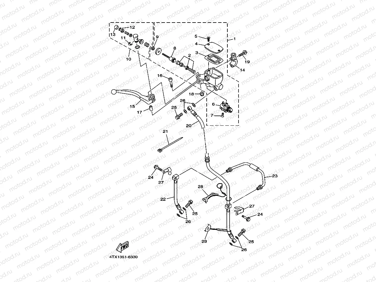 FRONT MASTER CYLINDER