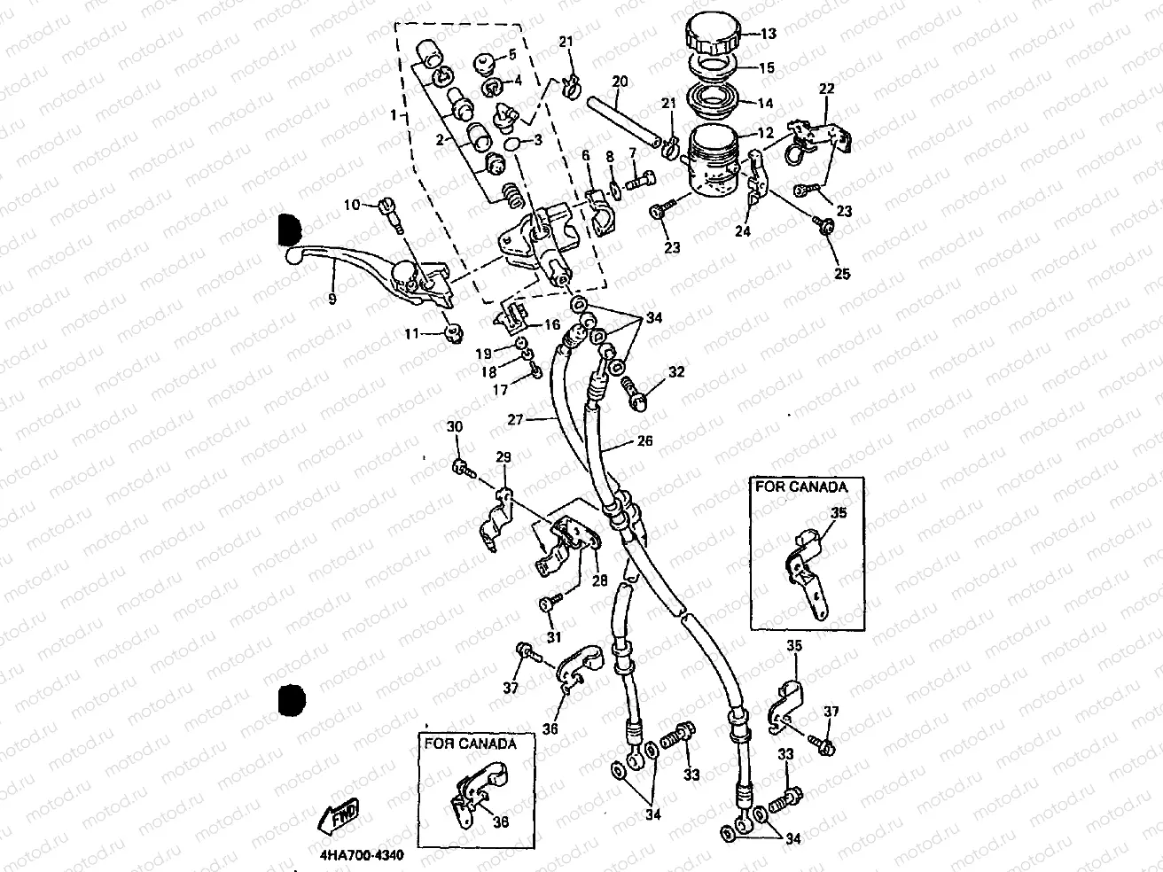 FRONT MASTER CYLINDER
