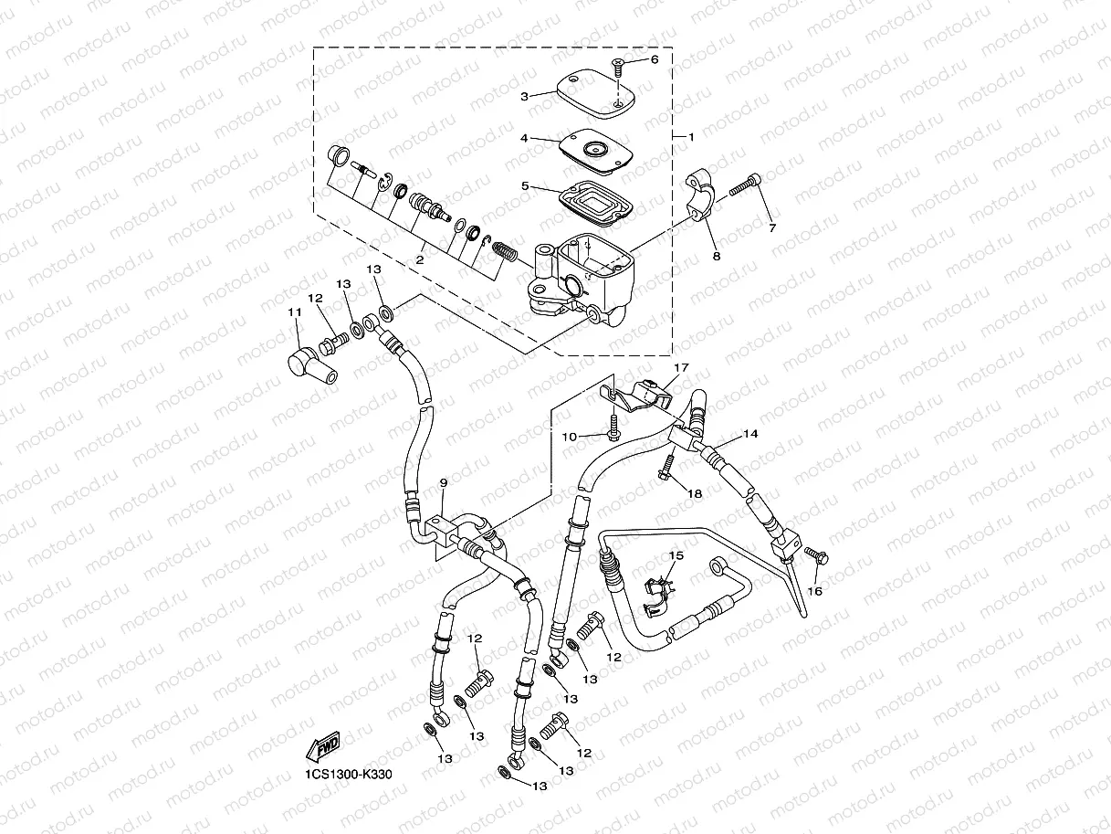 FRONT MASTER CYLINDER
