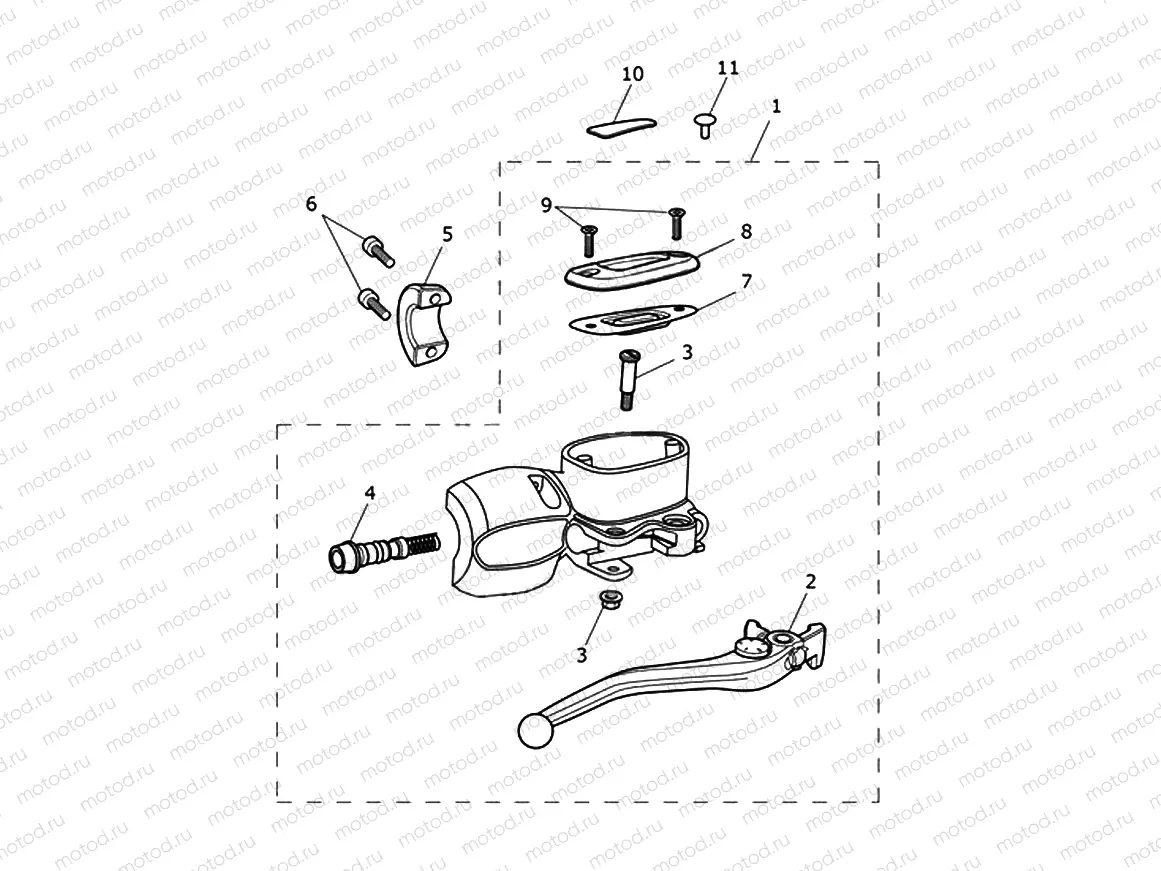 Front Master Cylinder Assy
