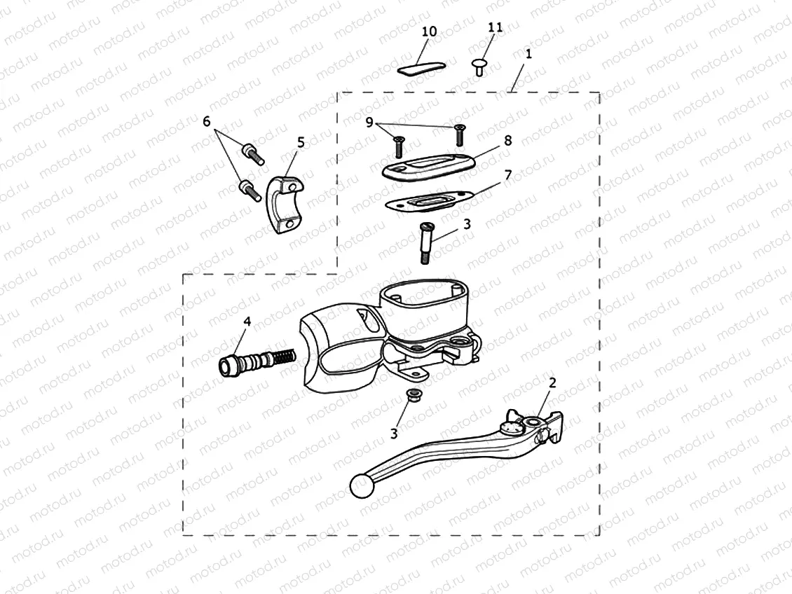 Front Master Cylinder Assy