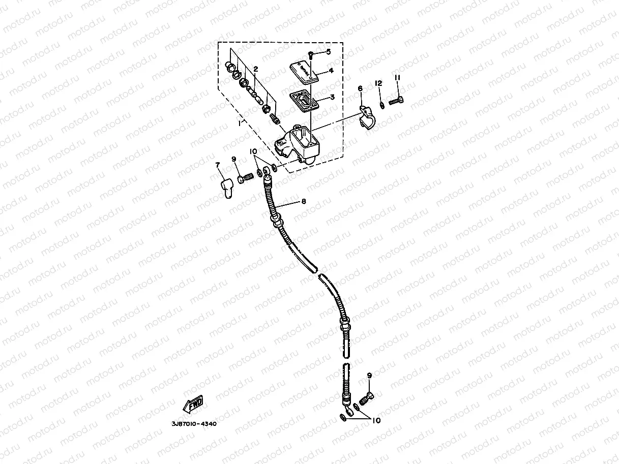 Front master cylinder (frustrial handle)
