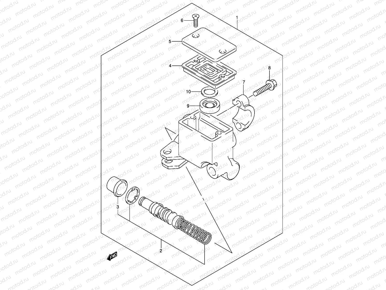 FRONT MASTER CYLINDER (MODEL K2/K3/K4/K5)