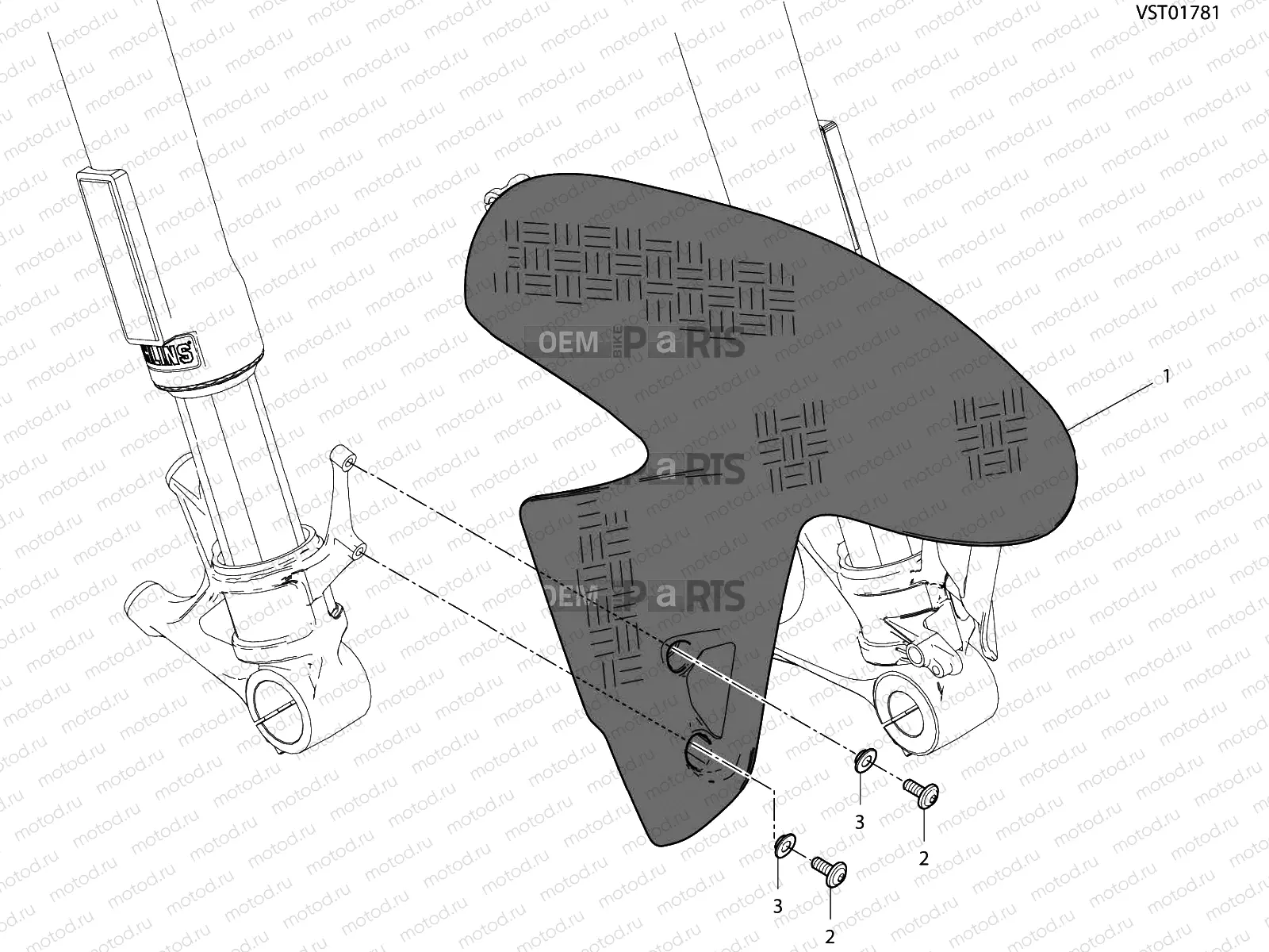 FRONT MUDGUARD [MOD:PANV4 SP,PANV4SPM]