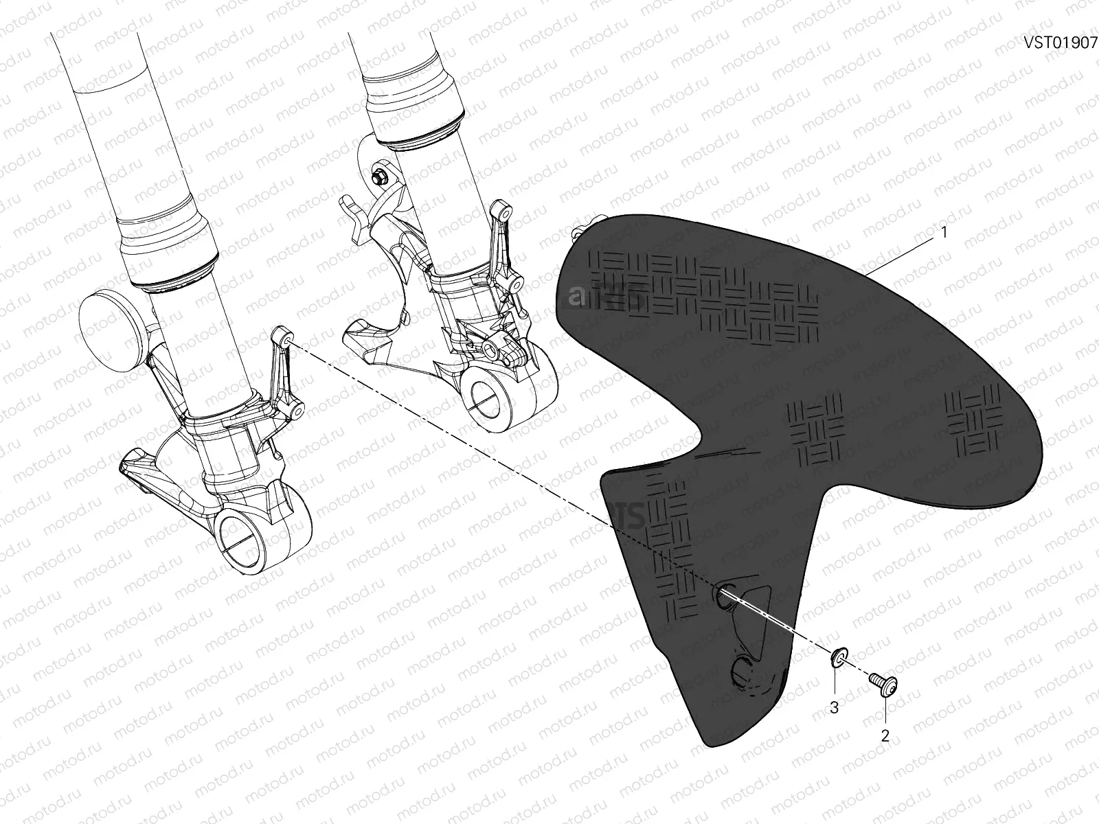 FRONT MUDGUARD [MOD:PANV4916]