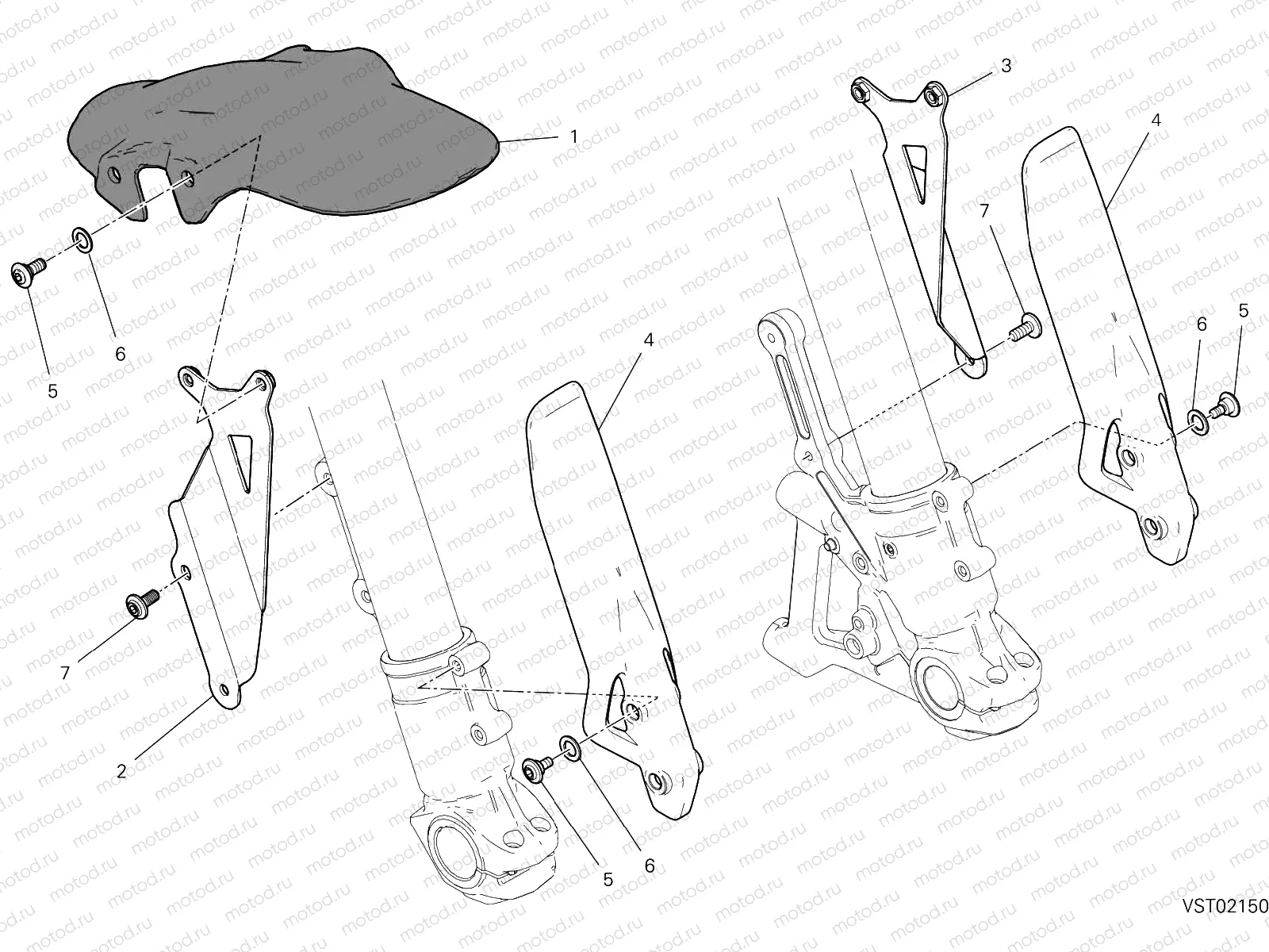 FRONT MUDGUARD [MOD:SCR800NS]