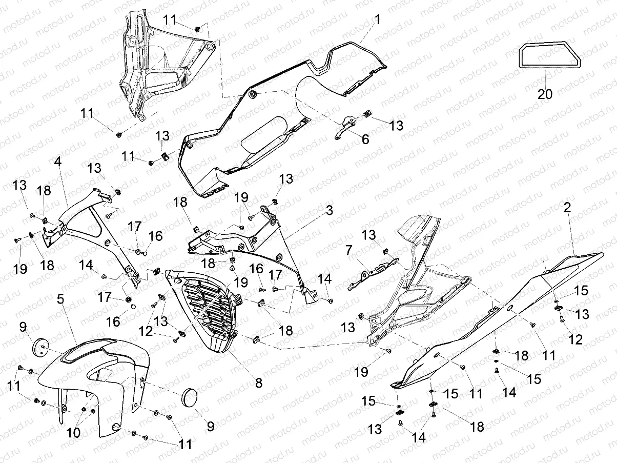 Front mudguard-Pillar