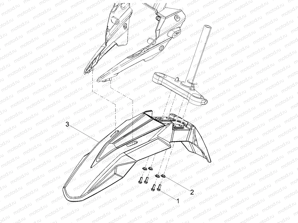 Front mudguard-Pillar