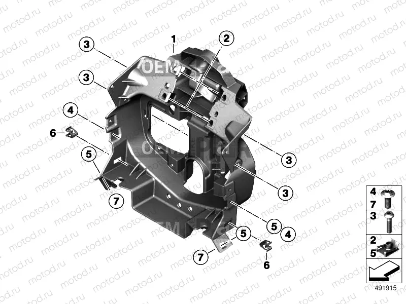 Front panel carrier