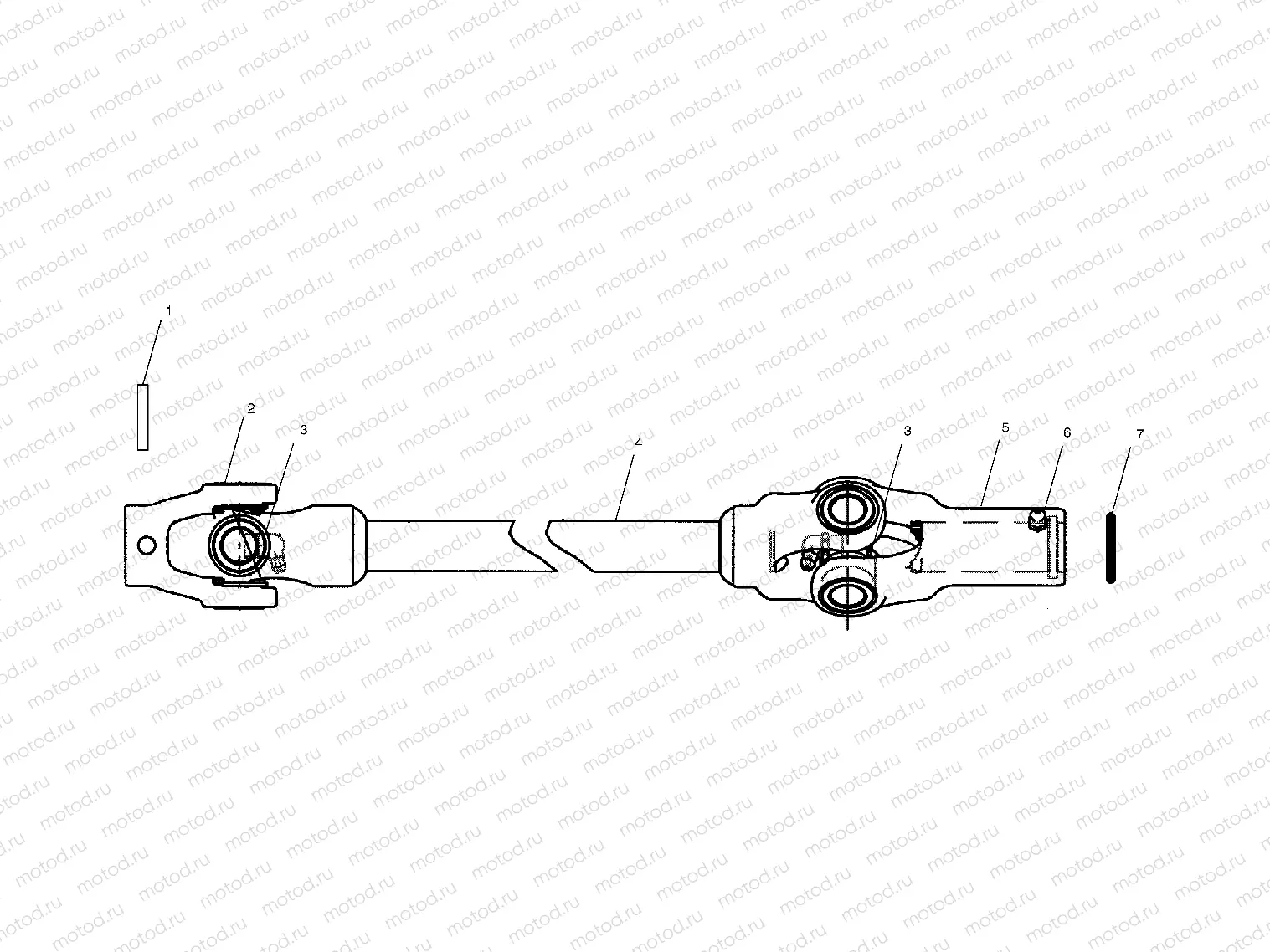 FRONT PROP SHAFT - A02CH68AA/AB/AC/CA/CB (4966346634B04) | FRONT PROP SHAFT - A02CH68AA/AB/AC/CA/CB (4966346634B04)