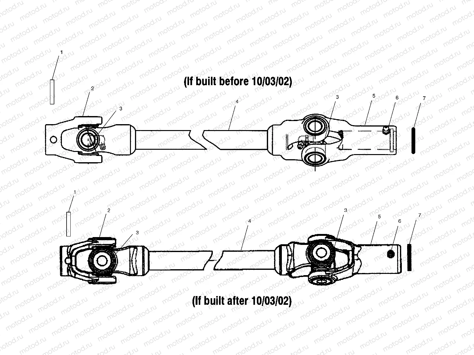 FRONT PROP SHAFT - A03CH59AA/AF/AG (4977187718B04) | FRONT PROP SHAFT - A03CH59AA/AF/AG (4977187718B04)