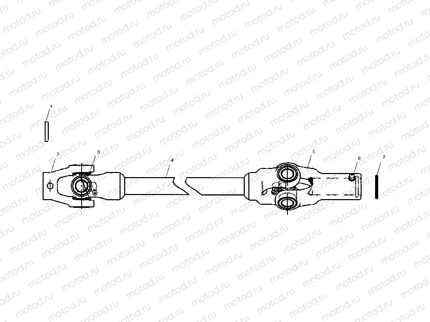 FRONT PROP SHAFT - A10RD50AA (4970977097B06) | FRONT PROP SHAFT - A10RD50AA (4970977097B06)