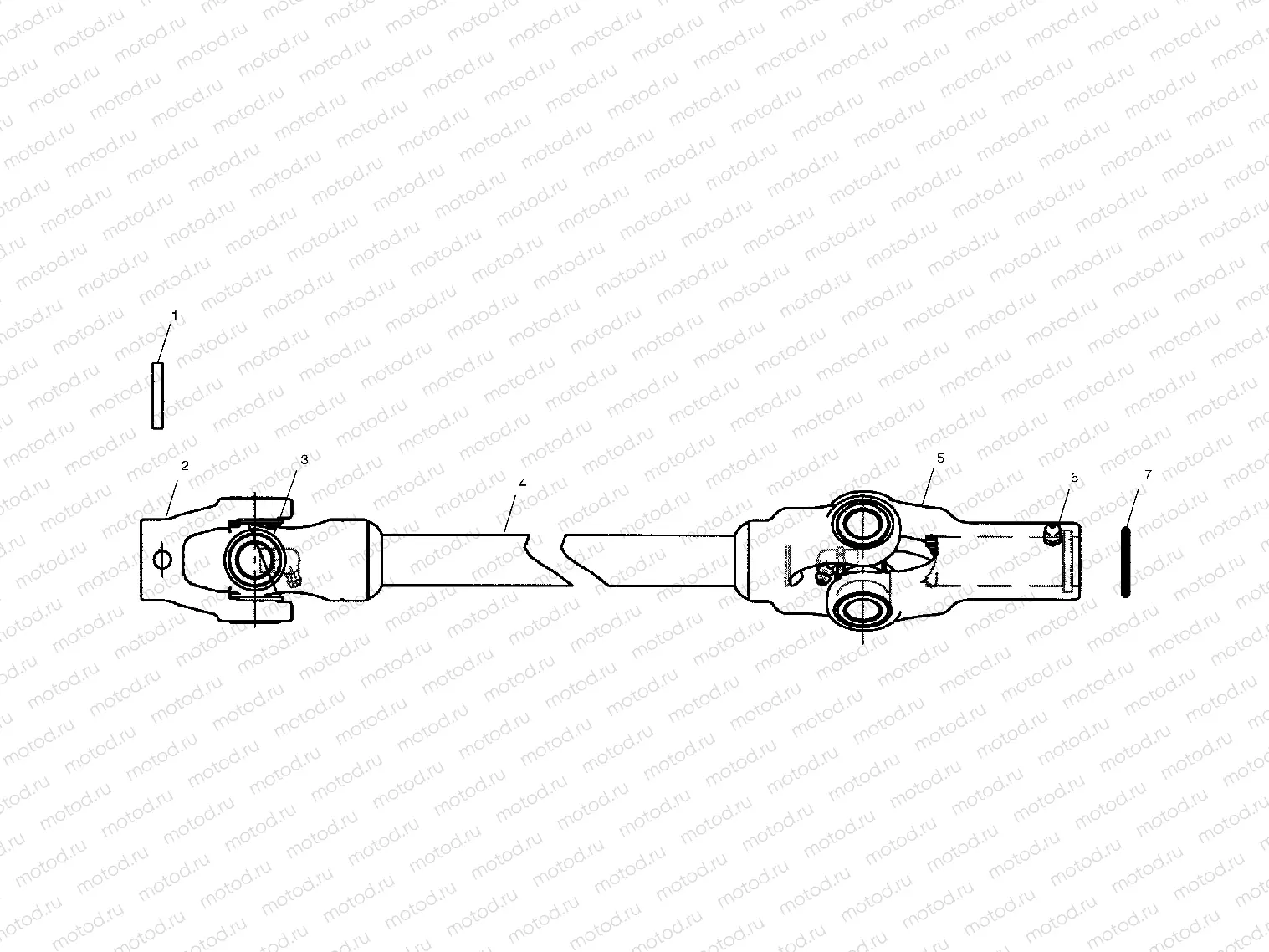 FRONT PROP SHAFT - C11RD50AA/AB/C11RF50AA (4981898189B08) | FRONT PROP SHAFT - C11RD50AA/AB/C11RF50AA (4981898189B08)
