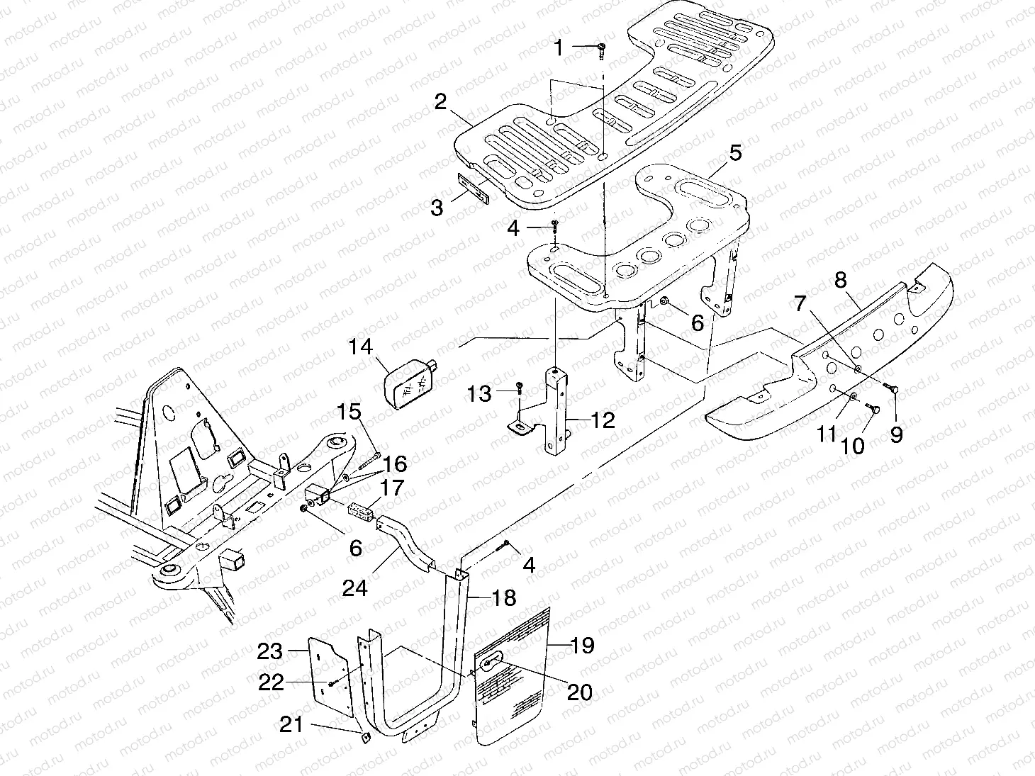 FRONT RACK and BUMPER MOUNTING - A00CD32AA (4949404940A009) | FRONT RACK and BUMPER MOUNTING - A00CD32AA (4949404940A009)