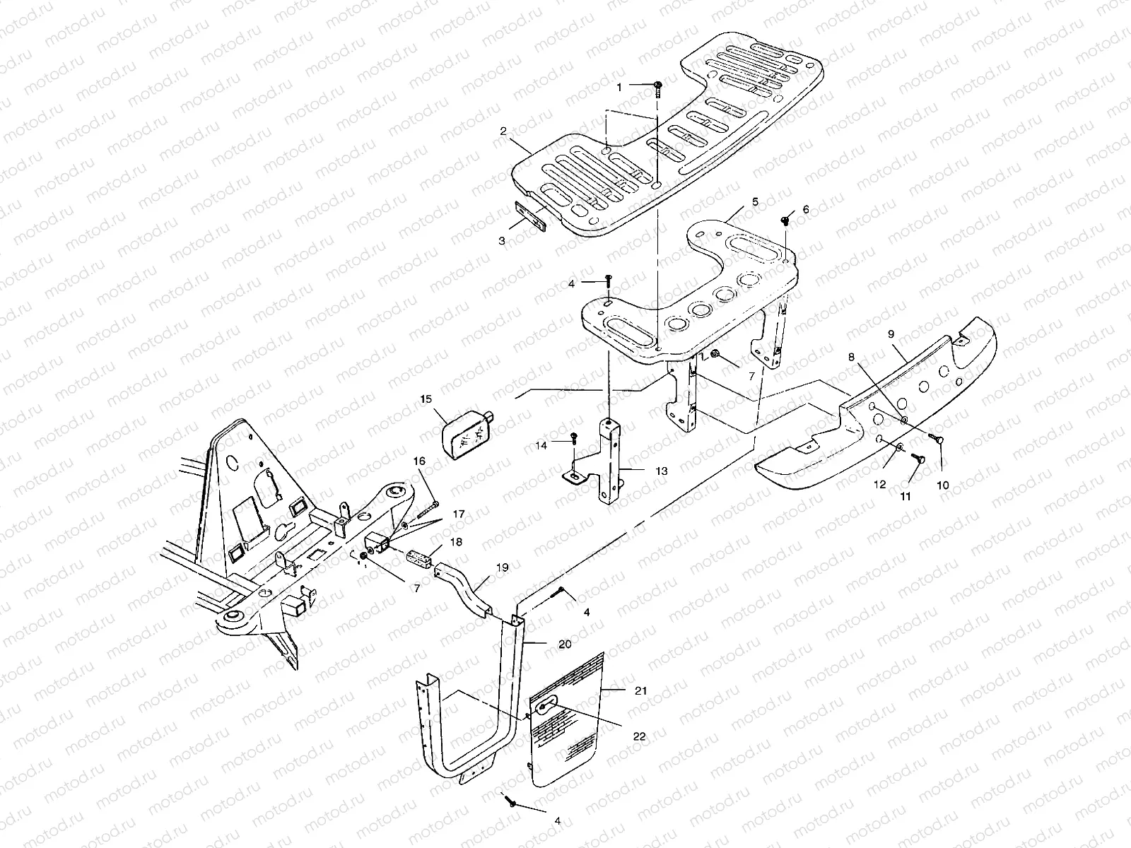 FRONT RACK and BUMPER MOUNTING - A00CH33AC (4959905990A009) | FRONT RACK and BUMPER MOUNTING - A00CH33AC (4959905990A009)