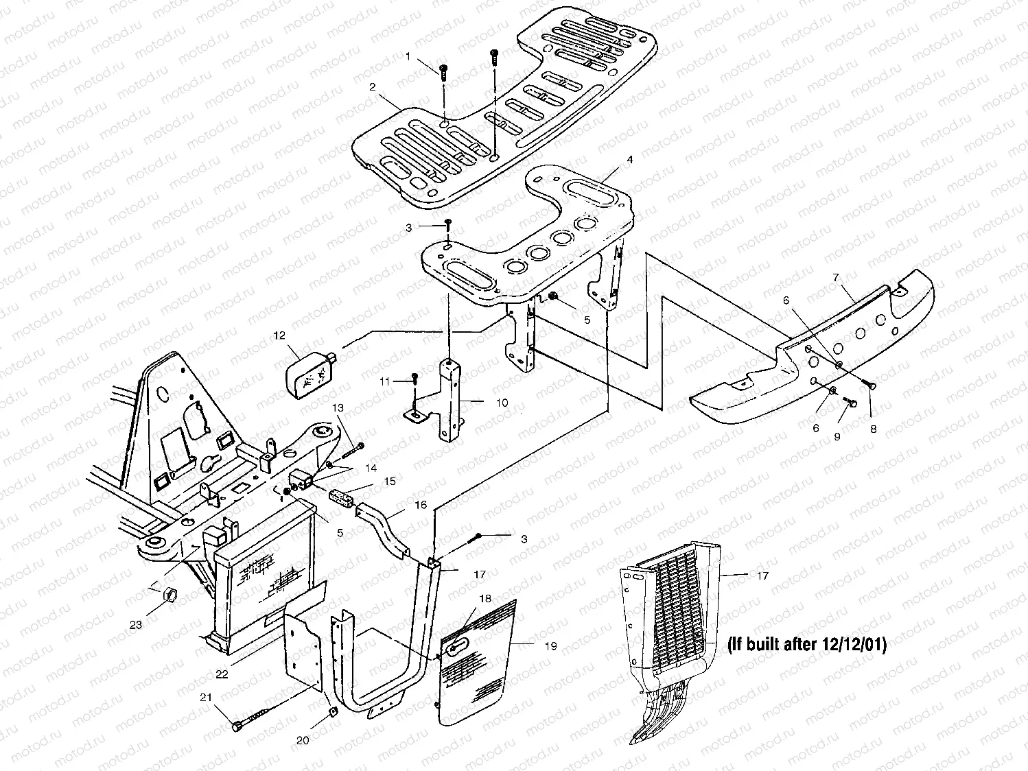 FRONT RACK and BUMPER MOUNTING - A02CB50FC (4974857485A07) | FRONT RACK and BUMPER MOUNTING - A02CB50FC (4974857485A07)