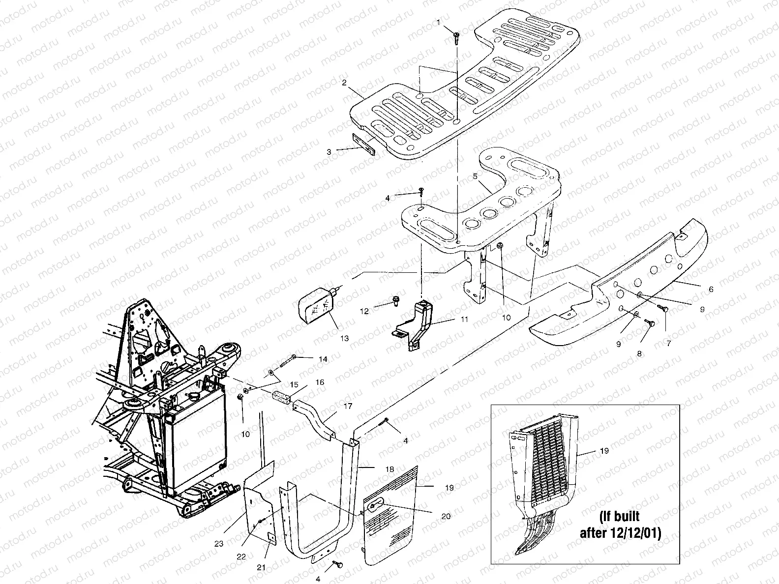 FRONT RACK and BUMPER MOUNTING - A02CG38CA (4970247024A07) | FRONT RACK and BUMPER MOUNTING - A02CG38CA (4970247024A07)