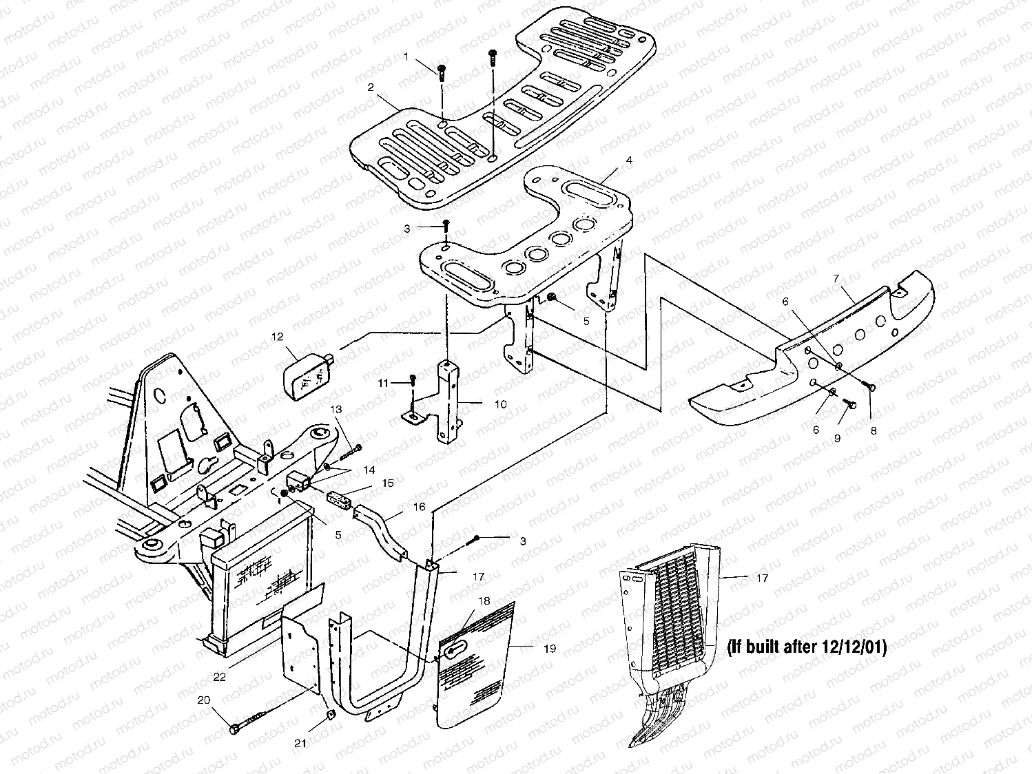 FRONT RACK AND BUMPER MOUNTING - A02CH42AA (4968536853A07) | FRONT RACK AND BUMPER MOUNTING - A02CH42AA (4968536853A07)