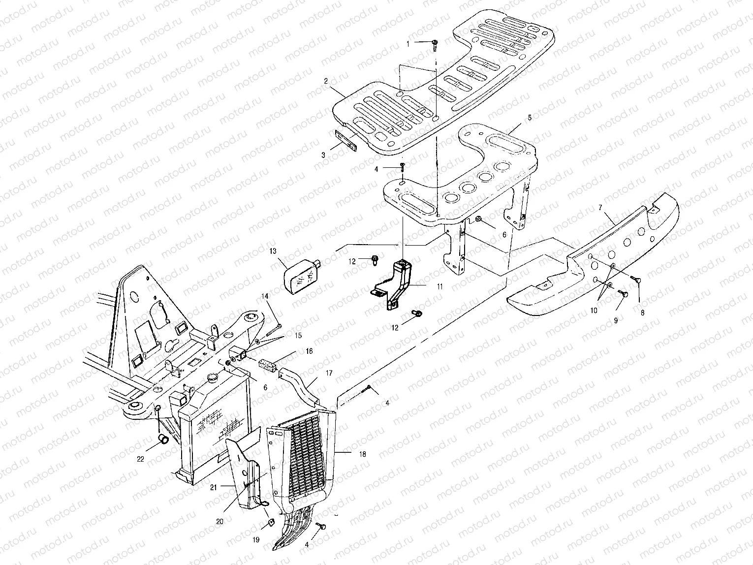 FRONT RACK and BUMPER MOUNTING - A02CK42AA/AB (4970327032A07) | FRONT RACK and BUMPER MOUNTING - A02CK42AA/AB (4970327032A07)