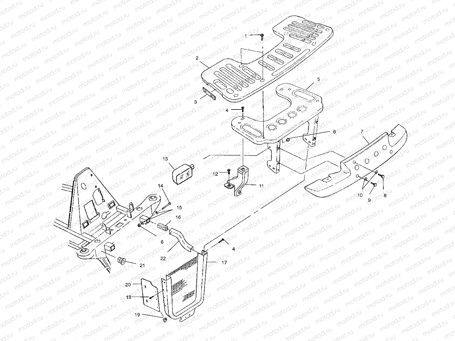 FRONT RACK and BUMPER MOUNTING - A03CD32AA/AB/AC/FB (4975217521A07) | FRONT RACK and BUMPER MOUNTING - A03CD32AA/AB/AC/FB (4975217521A07)