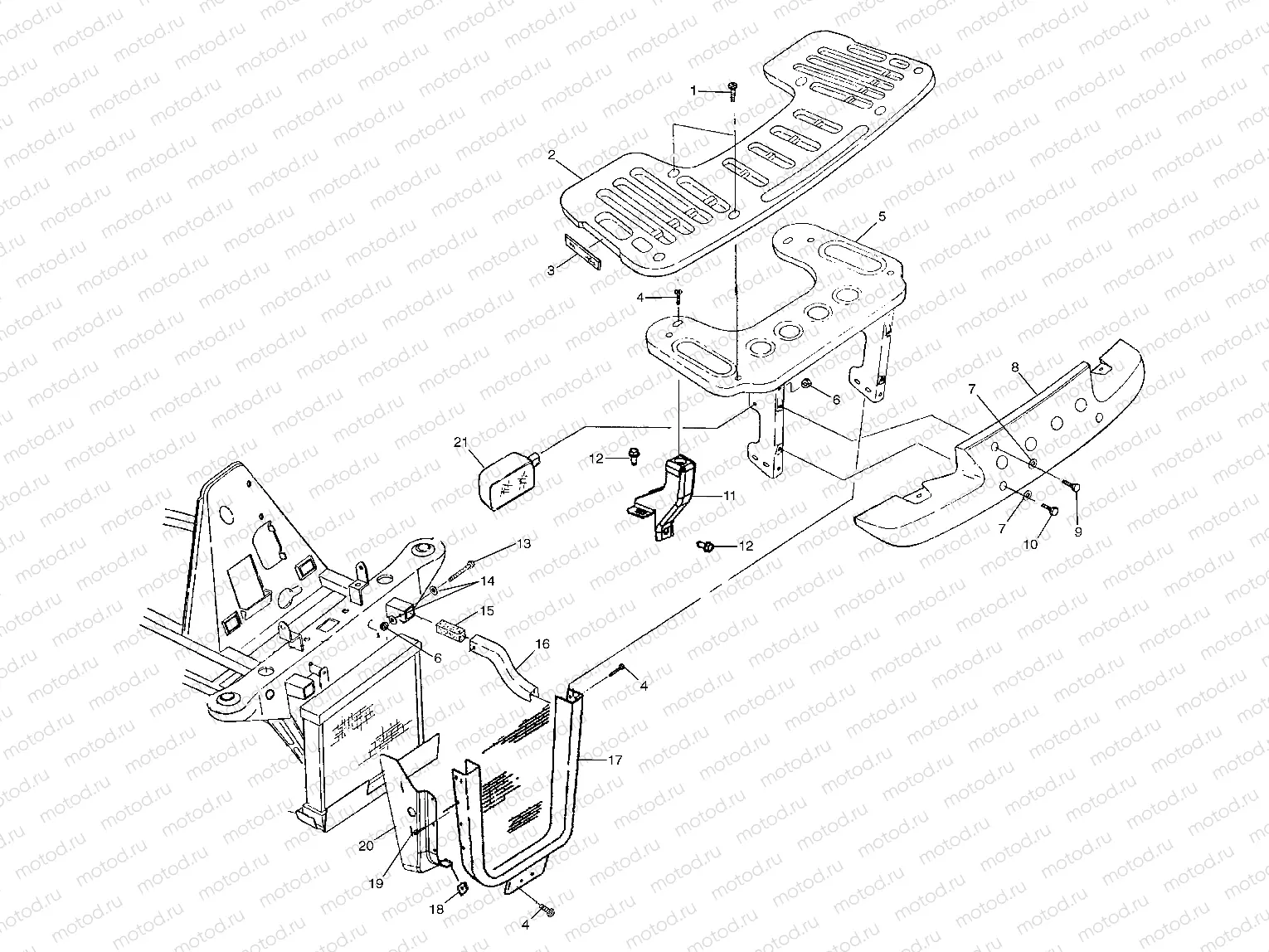 FRONT RACK and BUMPER MOUNTING - A03CL50AA (4975687568A06) | FRONT RACK and BUMPER MOUNTING - A03CL50AA (4975687568A06)