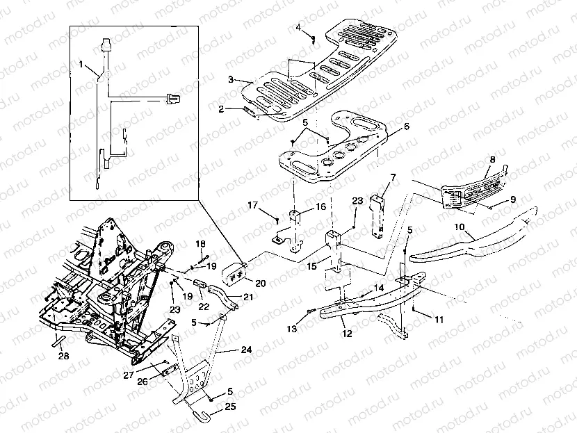 FRONT RACK and BUMPER MOUNTING - A99CA28CA (4949444944a009) | FRONT RACK and BUMPER MOUNTING - A99CA28CA (4949444944a009)