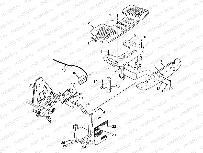 FRONT RACK and BUMPER MOUNTING - A99CH33IA (4949884988a009) | FRONT RACK and BUMPER MOUNTING - A99CH33IA (4949884988a009)