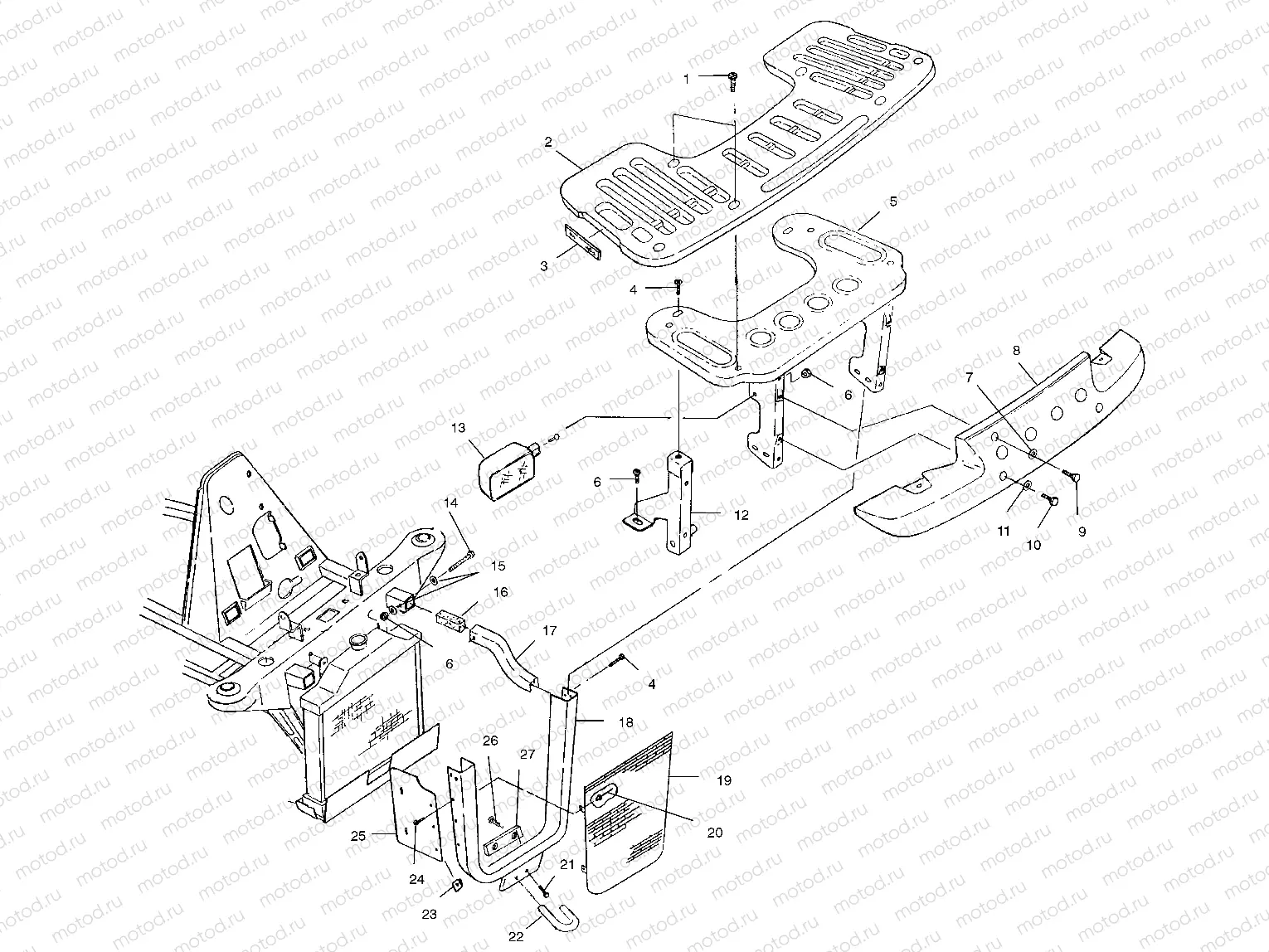 FRONT RACK and BUMPER MOUNTING - A99CH45IA (4949154915A009) | FRONT RACK and BUMPER MOUNTING - A99CH45IA (4949154915A009)