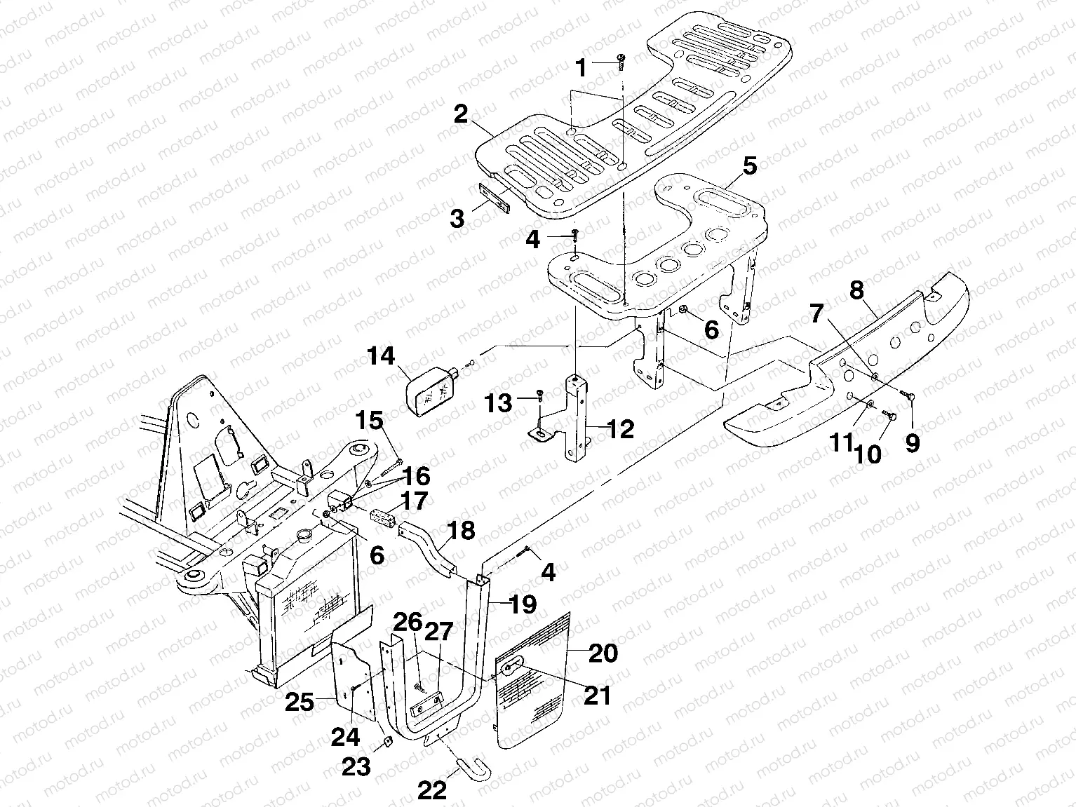 FRONT RACK and BUMPER MOUNTING - A99CH50EB (4949114911a009) | FRONT RACK and BUMPER MOUNTING - A99CH50EB (4949114911a009)