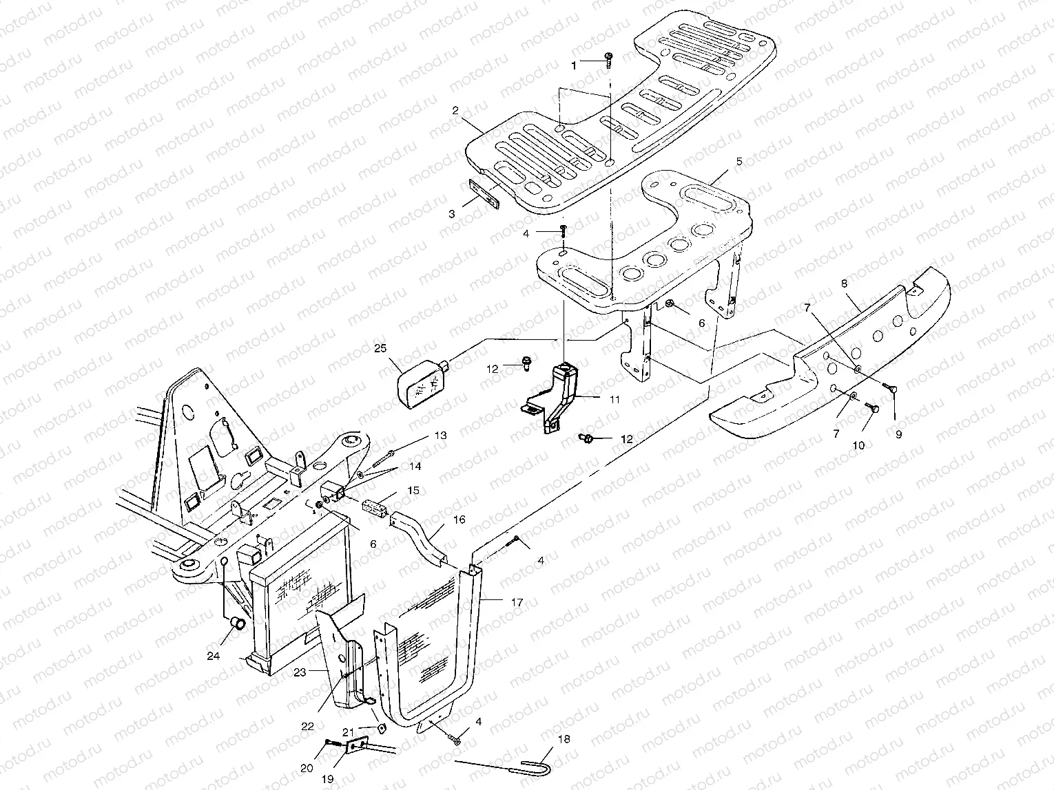 FRONT RACK and BUMPER MOUNTING - C02CL50AB (4972367236A06) | FRONT RACK and BUMPER MOUNTING - C02CL50AB (4972367236A06)