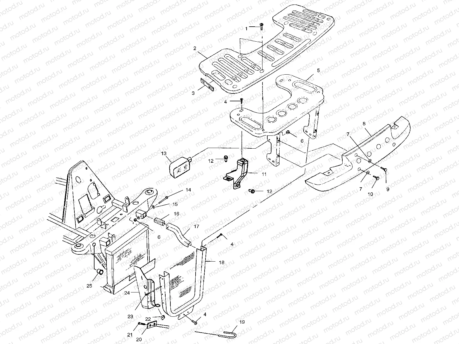 FRONT RACK and BUMPER MOUNTING - C10CL50AA (4978707870A06) | FRONT RACK and BUMPER MOUNTING - C10CL50AA (4978707870A06)
