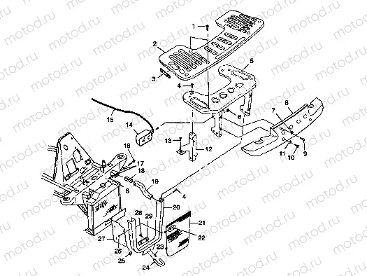 FRONT RACK and BUMPER MOUNTING - S98CH50E(B) (4950135013a009) | FRONT RACK and BUMPER MOUNTING - S98CH50E(B) (4950135013a009)