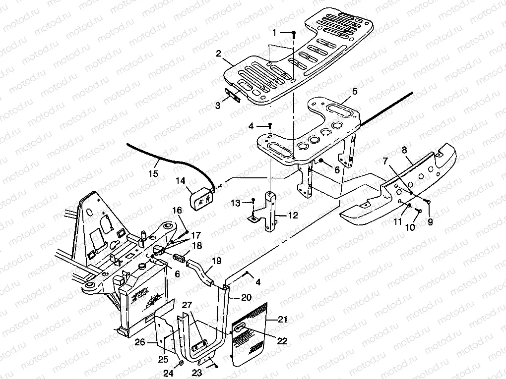FRONT RACK and BUMPER MOUNTING - W98CH50AB (4945714571a009) | FRONT RACK and BUMPER MOUNTING - W98CH50AB (4945714571a009)