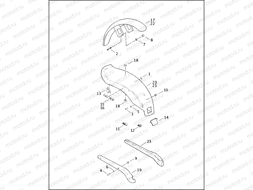 FRONT & REAR FENDER & REAR FENDER COVERS